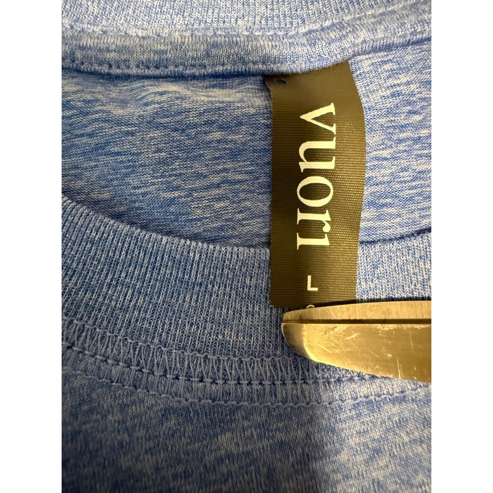 Vuori Energy Tee Womens Large Blue Heathered Activewear T-Shirt - Picture 7 of 8